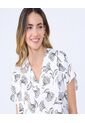 Blusa Para Mujer Manga Corta Color Crudo Marca Ostu #40121111 de Ostu
