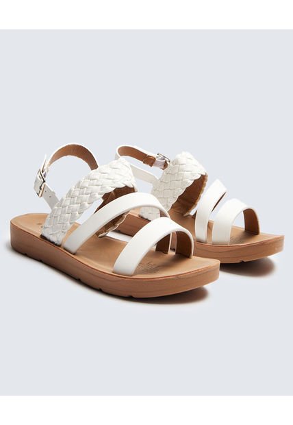 Sandalias Para Mujer Sandalia Color Blanco Marca Ostu #40690014