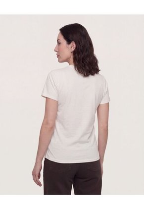 Camiseta Para Mujer Manga Corta Cuello Redondo Color Blanco Marca Ostu #40092725