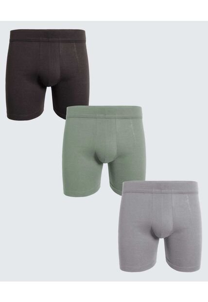 Boxer Para Hombre Filete Medio Algodón Color Pack X Marca Ostu #60000490