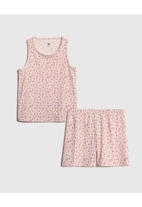 Pijama Infantil Niña M/S P/C Color Rosado Marca Ostu #90040078