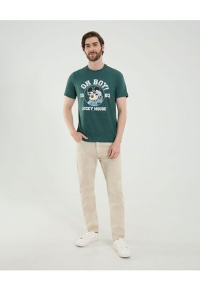 Camiseta Con Estampado Lucky Mouse  De Hombre #60091747 Ostu