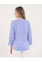 Blusa Para Mujer Manga 3/4 Color Azul Marca Ostu #40121179 de Ostu