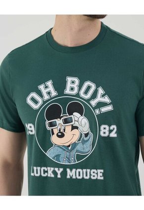 Camiseta Con Estampado Lucky Mouse  De Hombre #60091747 Ostu