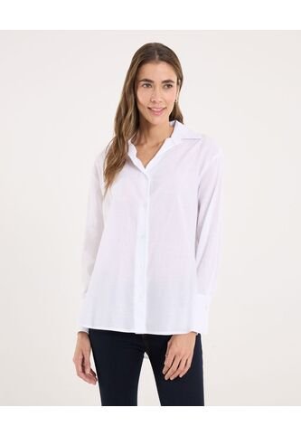 Camisa Para Mujer Manga Larga Color Blanco Marca Ostu #40010328 Ostu