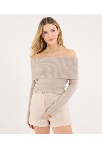 Saco Para Mujer Cardigan Color Beige Marca Ostu #40330093 Ostu