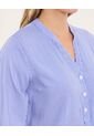 Blusa Para Mujer Manga 3/4 Color Azul Marca Ostu #40121179 de Ostu