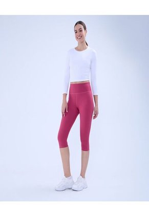 Leggins Para Mujer Medio Color Rojo Marca Ostu #40230571