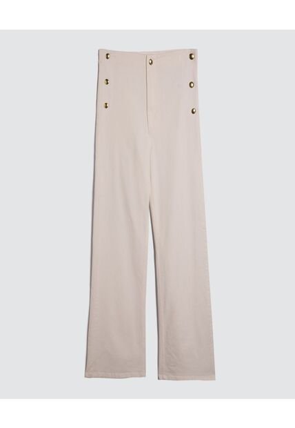 Jean Para Mujer Wide-Leg Color Crudo Marca Ostu #40160396