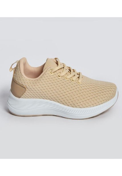 Tenis Para Mujer Sport Color Beige Marca Ostu #40720145