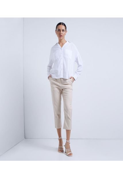 Pantalon Para Mujer Capri Color Café Claro Marca Ostu #40070442