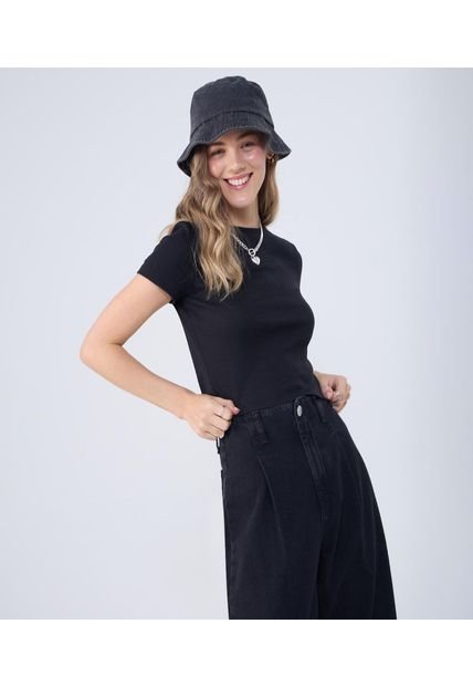 Crop Top Para Mujer Crop Top Color Negro Marca Ostu #40092332