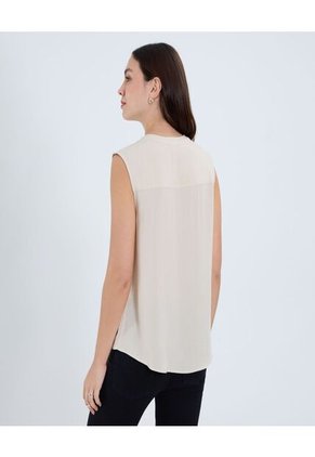 Blusa Para Mujer Manga Sisa Color Marfil Marca Ostu #40121147