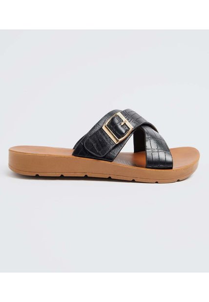 Sandalias Para Mujer  Color Negro Marca Ostu #40690012