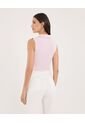 Polo Para Mujer Manga Sisa Color Rosa Marca Ostu #40110185 de Ostu