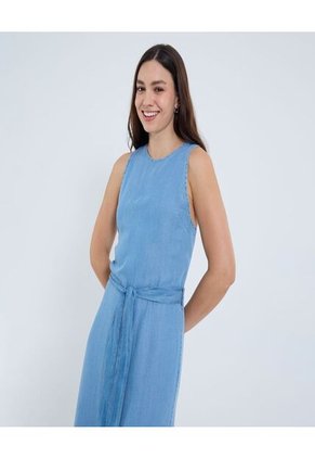 Enterizo Para Mujer Manga Sisa Color Azul Marca Ostu #40320129