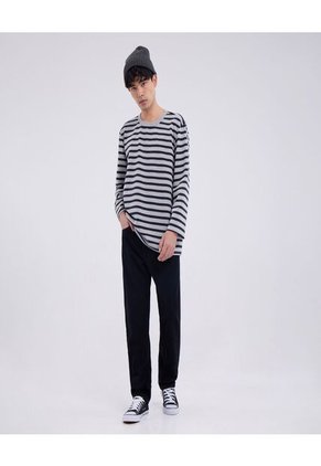 Camiseta Para Hombre Manga Larga Color Gris  Marca Ostu #60090908