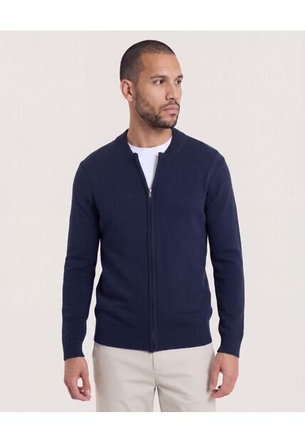 Saco  Para Hombre Cuello Alto O Cuello Tortuga Color Azul Marca Ostu #60330048