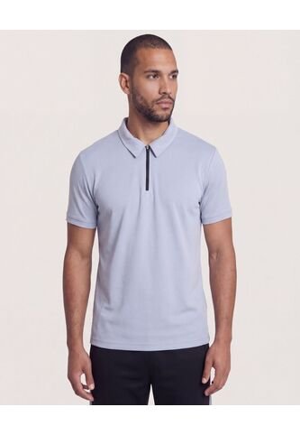 Polo  Para Hombre Cuello Maquina Sin Bolsillo Color Gris Marca Ostu #60110829 Ostu