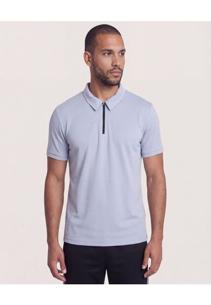 Polo  Para Hombre Cuello Maquina Sin Bolsillo Color Gris Marca Ostu #60110829