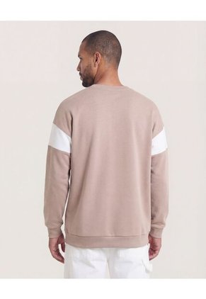 Buzo  Para Hombre Cuello Redondo Color Beige Marca Ostu #60060600