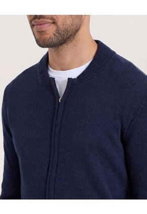 Saco  Para Hombre Cuello Alto O Cuello Tortuga Color Azul Marca Ostu #60330048