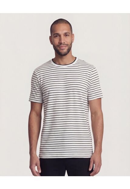 Camiseta  Para Hombre Manga Corta Cuello Redondo Color Crema Marca Ostu #60091785