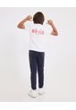 Camiseta Infantil Niño Manga Corta Cuello Redondo Color Crema Marca Ostu #80090275 de Ostu
