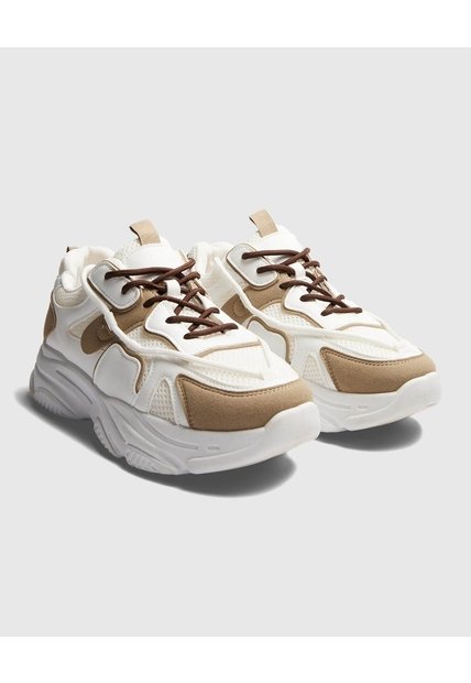 Tenis Para Mujer Chunky Color Blanco Marca Ostu #40720170