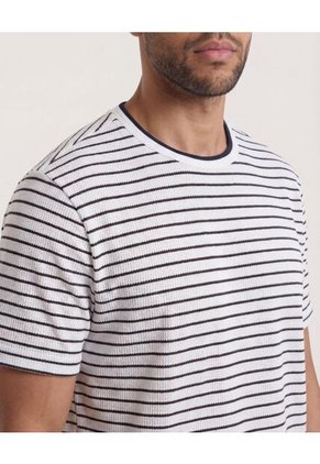 Camiseta  Para Hombre Manga Corta Cuello Redondo Color Crema Marca Ostu #60091785