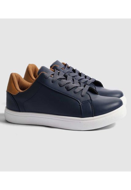 Tenis Para Hombre Casual Color Azul Marca Ostu #60720110