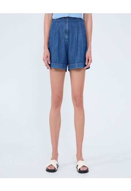 Short Para Mujer Super High Color Azul Medio Marca Ostu #40190334