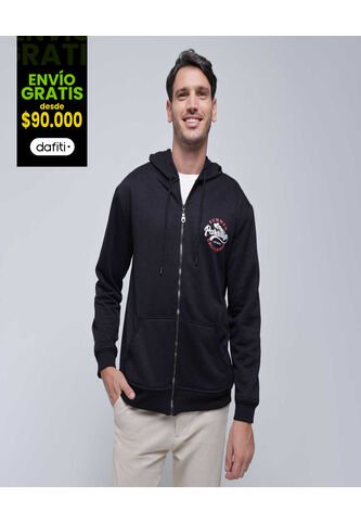 Buzo Para Hombre Zipper Color Negro Marca Ostu #60060385 Ostu