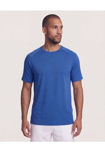 Camiseta  Para Hombre Manga Corta Cuello Redondo Color Azul Marca Ostu #60091937