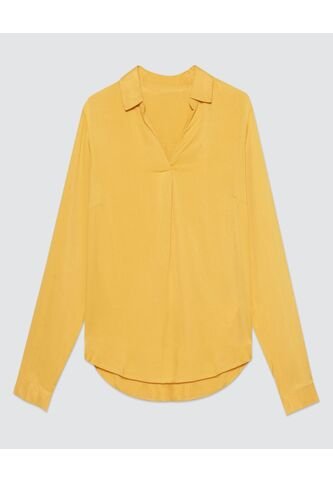 Blusa Para Mujer Manga 3/4 Color Mostaza Marca Ostu #40120767 Ostu