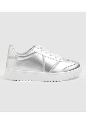Tenis Para Mujer Casual Color Plata Marca Ostu #40720148 Ostu
