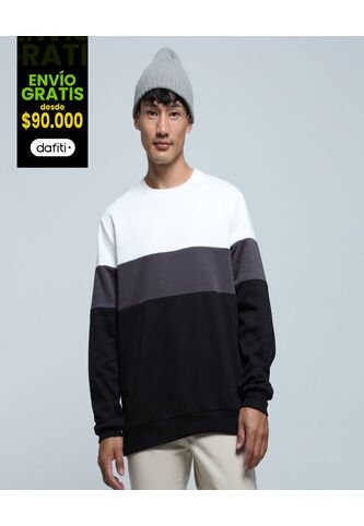 Buzo Para Hombre Cuello Redondo Color Crema Marca Ostu #60060433 Ostu