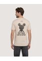 Camiseta Mickey Mouse   Para Hombre Beige Ostu de Ostu
