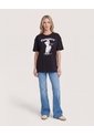 Jean Jegging Flare Tiro Alto  Para Mujer Azul Ostu de Ostu