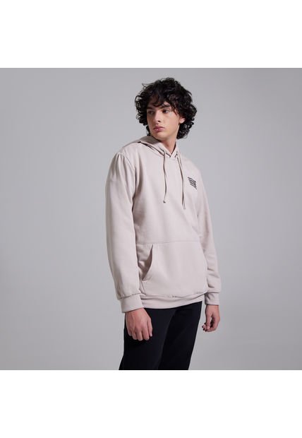 Hoodie Hombre Ostu  Beige Poliéster