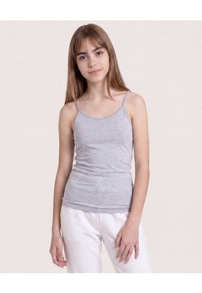 Pack X2 Tops Básicos De Tiras  Infantil Niña Negro Ostu