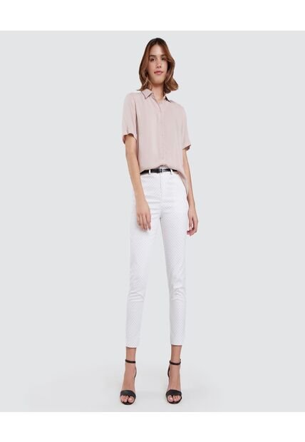 Pantalon Para Mujer Chino Color Blanco Marca Ostu #40070386