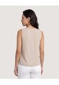 Blusa Lace Detail  Para Mujer Beige Ostu de Ostu