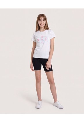 Pack X2 Shorts Ciclistas Para Niña Infantil Niña Negro Ostu