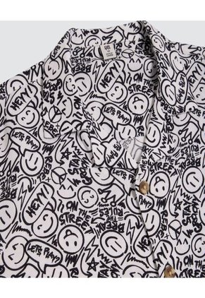 Camisa Para Niño Manga Corta Color Negro Marca Ostu #80010041