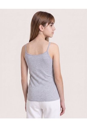 Pack X2 Tops Básicos De Tiras  Infantil Niña Negro Ostu