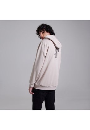 Hoodie Hombre Ostu  Beige Poliéster