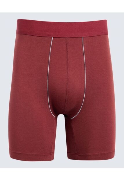 Boxer Para Hombre Filete Medio Algodón Color Vino Marca Ostu #60000483