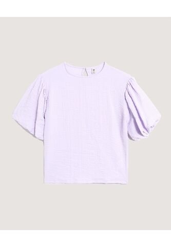 Blusa  Infantil Niña Manga Corta Color Lila Marca Ostu #90120058 Ostu