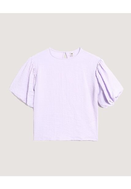 Blusa  Infantil Niña Manga Corta Color Lila Marca Ostu #90120058